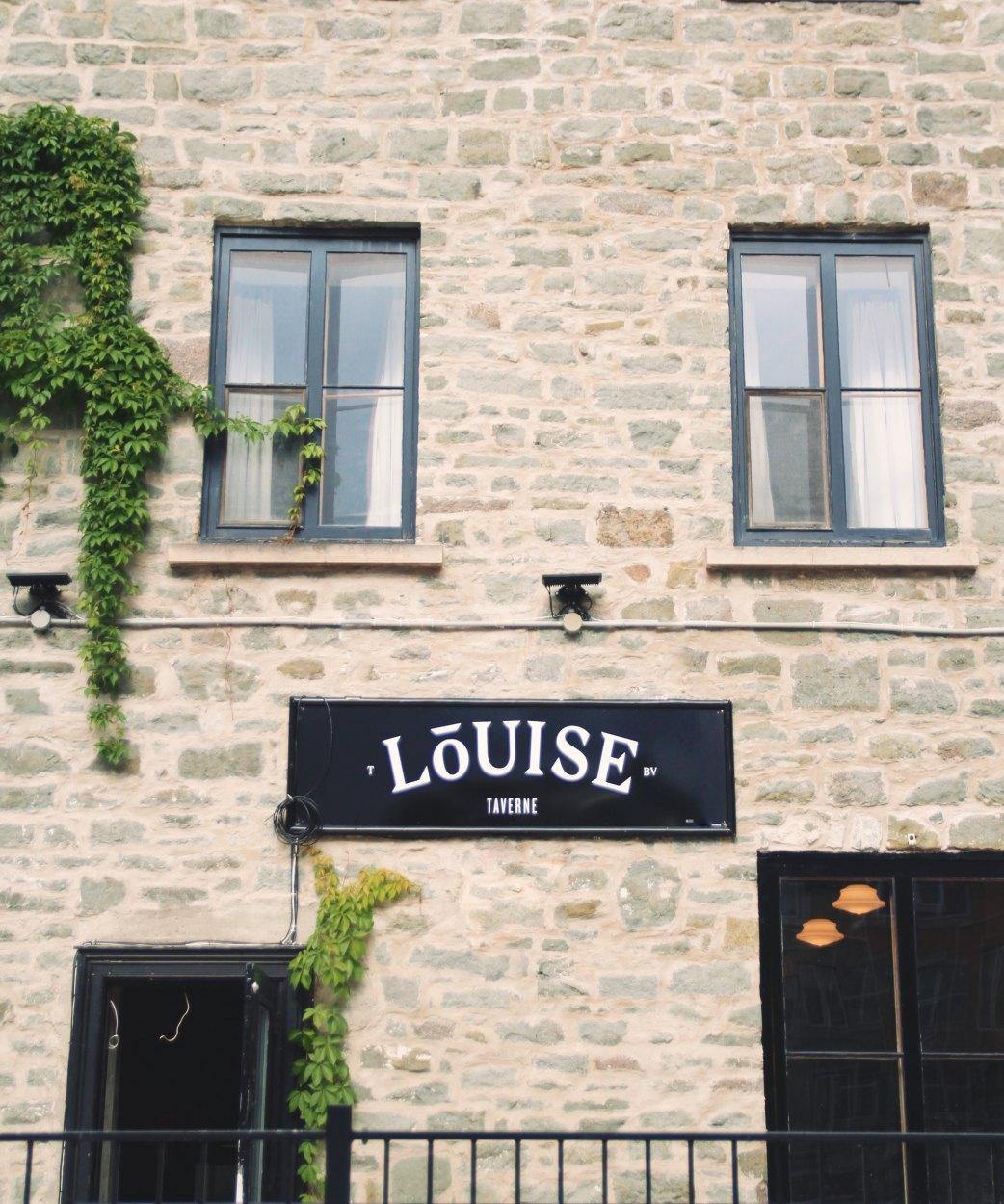 Louise Taverne & Bar à Vin - Restaurant Créative à Vieux-Port, Québec
