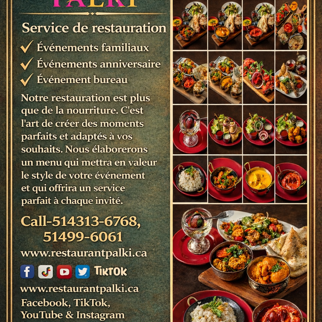 Restaurant Palki - Restaurant Indienne à Vieux-Montréal, Montréal
