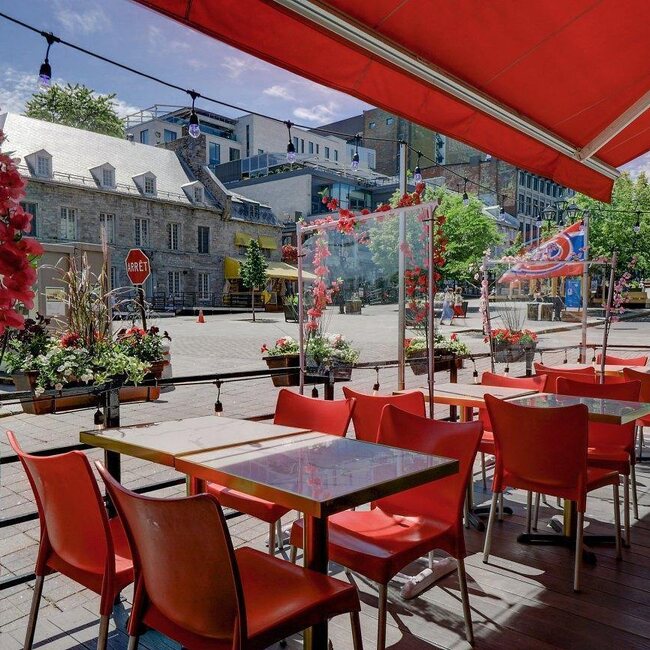 Terrasse Jacques-Cartier - Restaurant Réconfort à Vieux-Montréal, Montréal