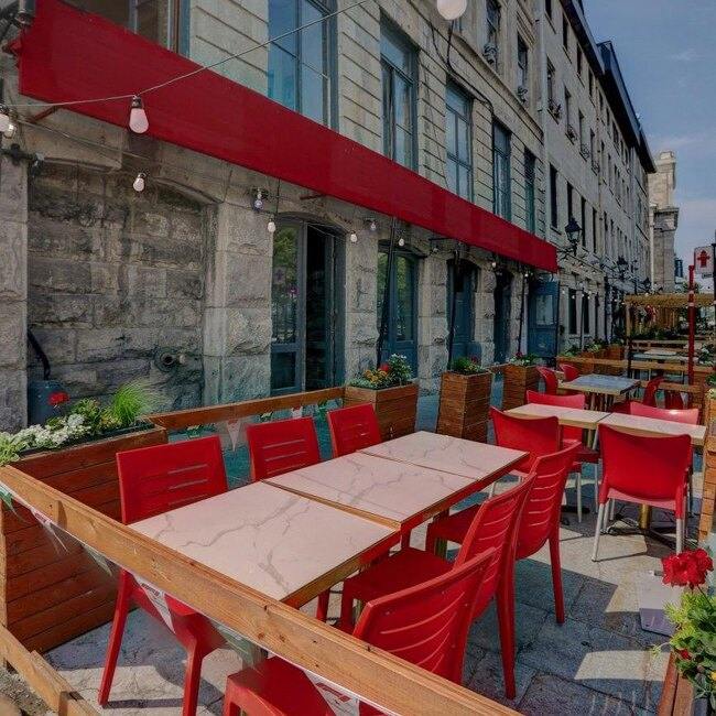 Terrasse Jacques-Cartier - Restaurant Réconfort à Vieux-Montréal, Montréal
