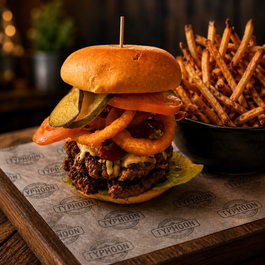 Le Grand Gruy&egrave;re Burger - Typhoon Lounge RestoMontreal.ca